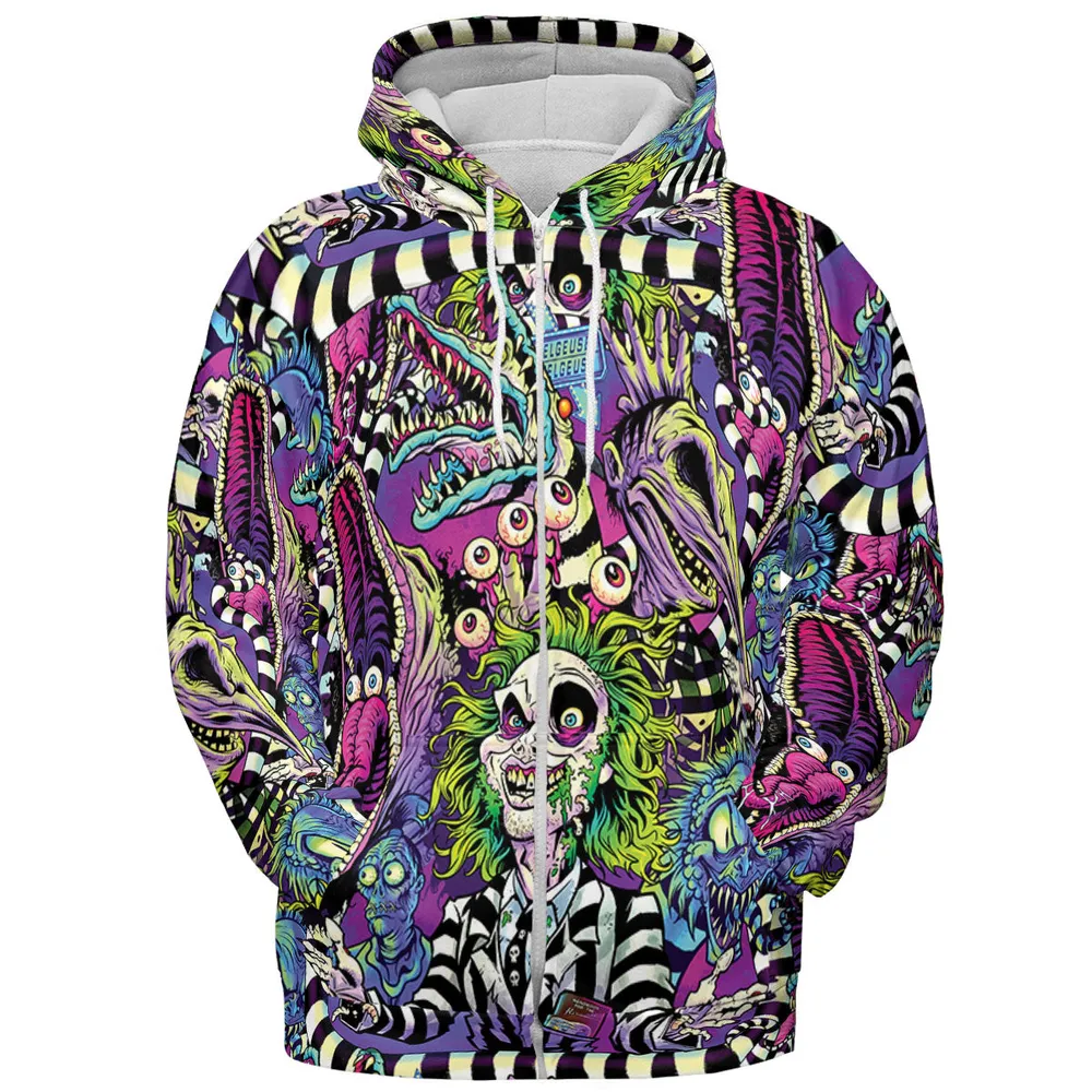 Stay Spooky Beetlejuice All-over Print Hoodie - 4