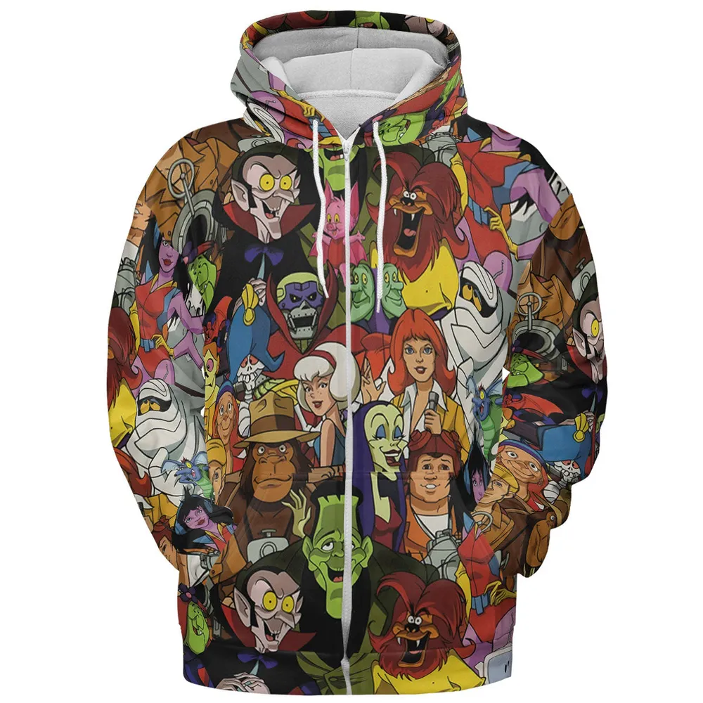 Frightfully Funny Ghostbusters Groovie Goolies All-over Print Hoodie - 4