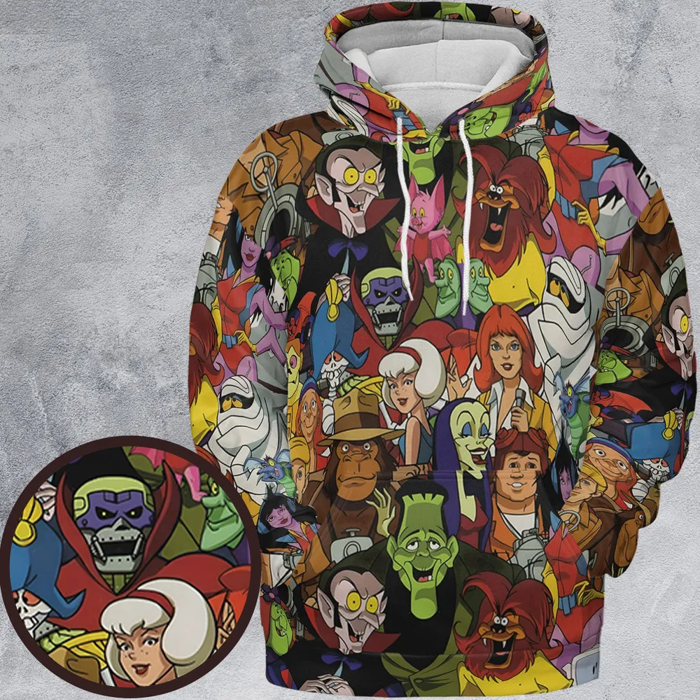 Frightfully Funny Ghostbusters Groovie Goolies All-over Print Hoodie - 2