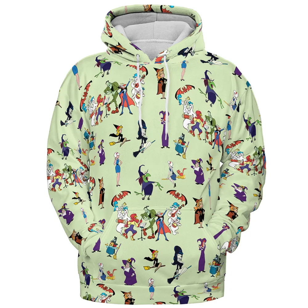 70s Witches Cartoon Characters All-over Print Hoodie - 3