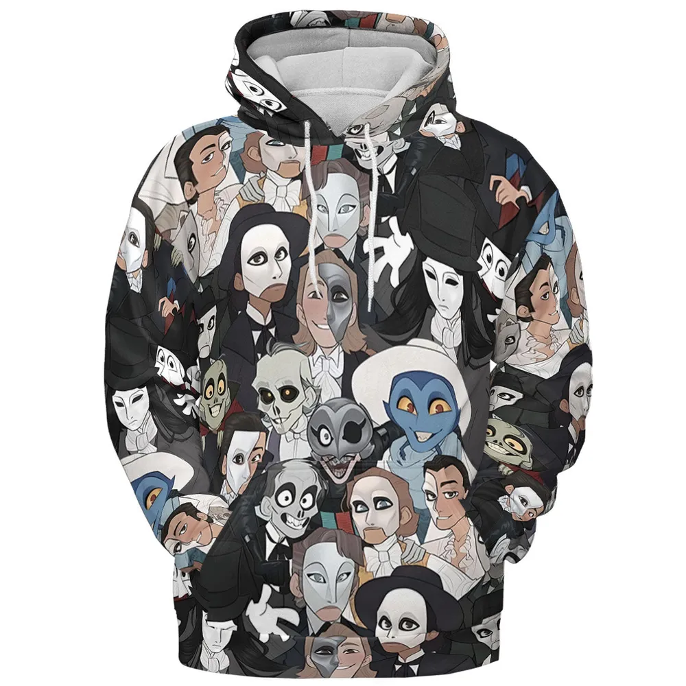 Faces The Phantom of Opera All-over Print Hoodie - 3