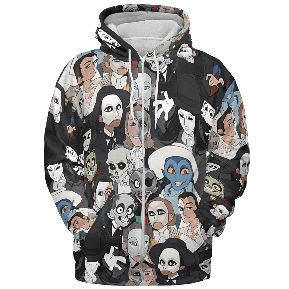 Faces The Phantom of Opera All-over Print Hoodie - 4