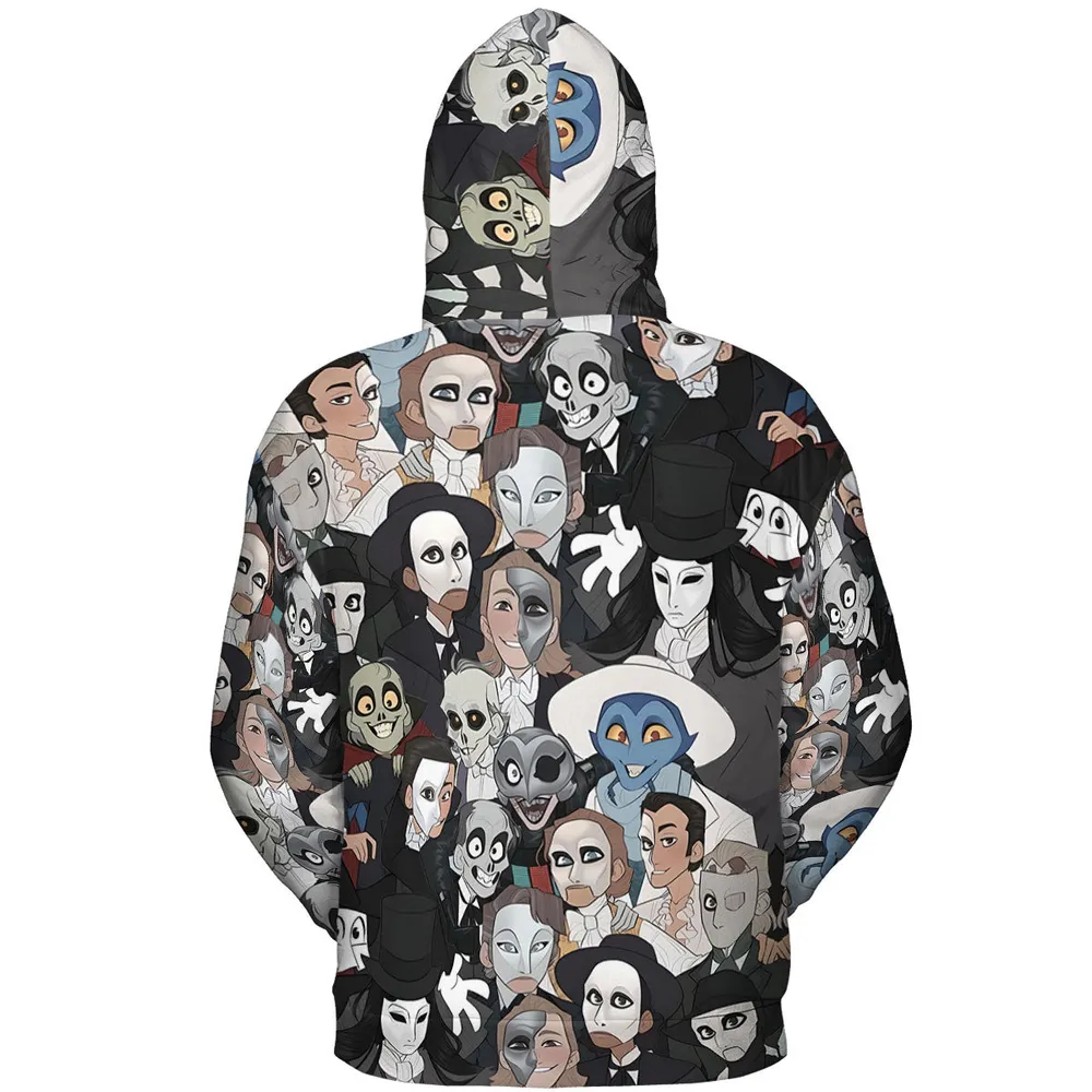 Faces The Phantom of Opera All-over Print Hoodie - 5