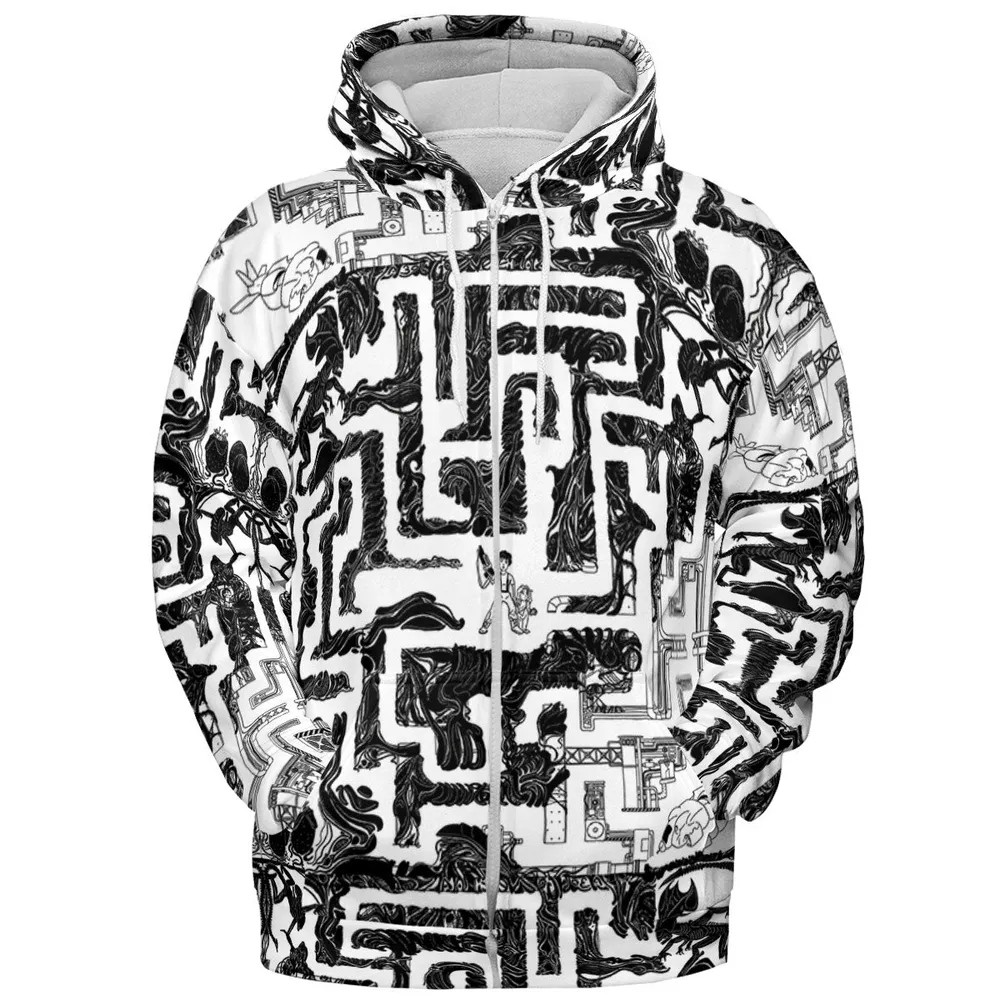 Xenomorph Alien Maze All-over Print Hoodie - 4