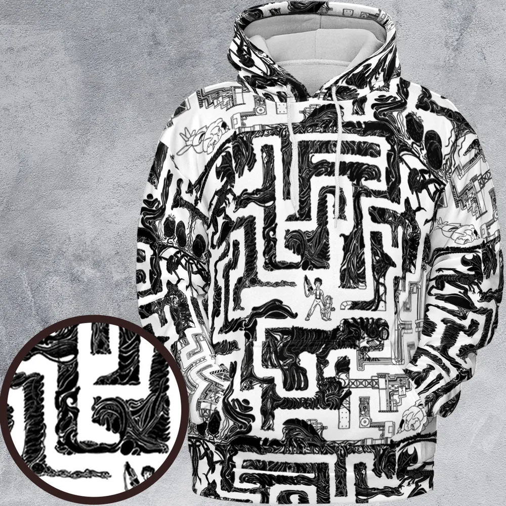 Xenomorph Alien Maze All-over Print Hoodie - 2
