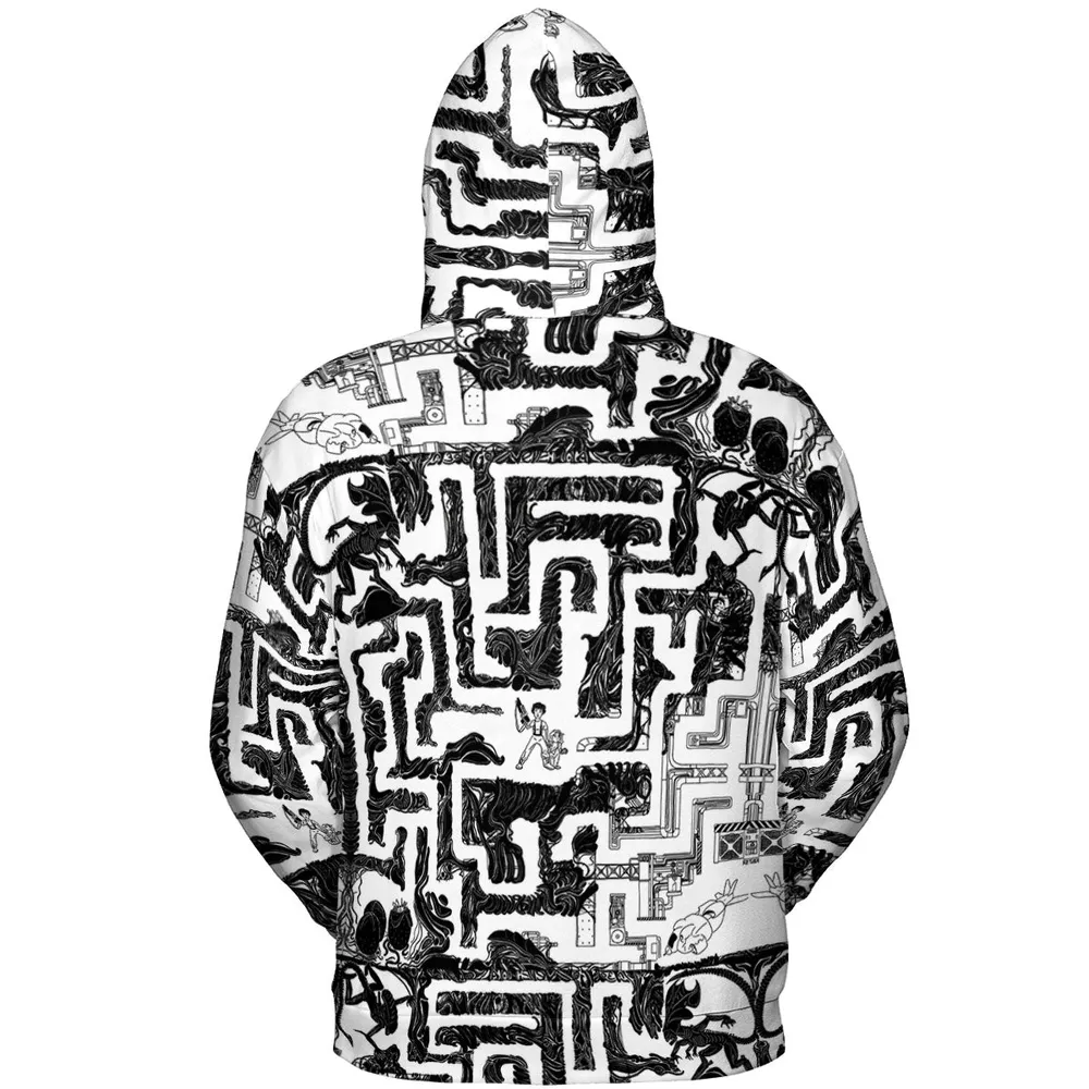 Xenomorph Alien Maze All-over Print Hoodie - 5