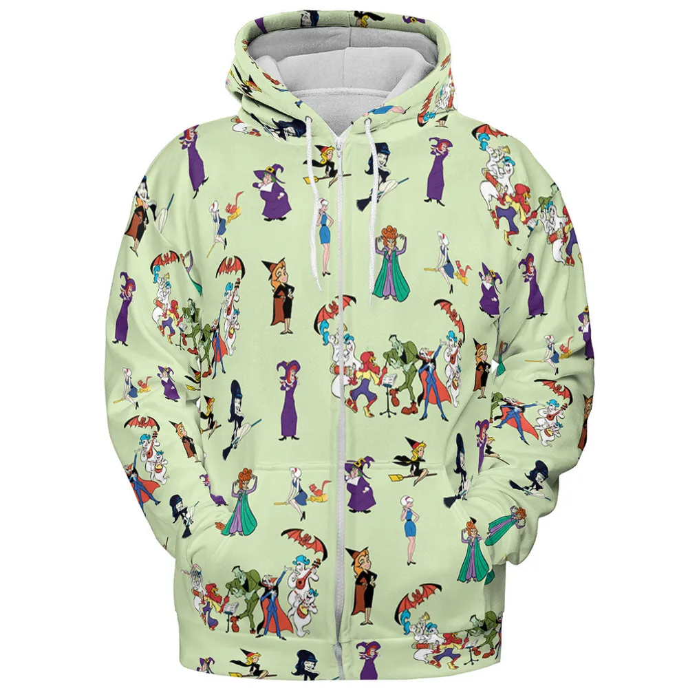Witches Cartoon Characters All-over Print Hoodie - 4