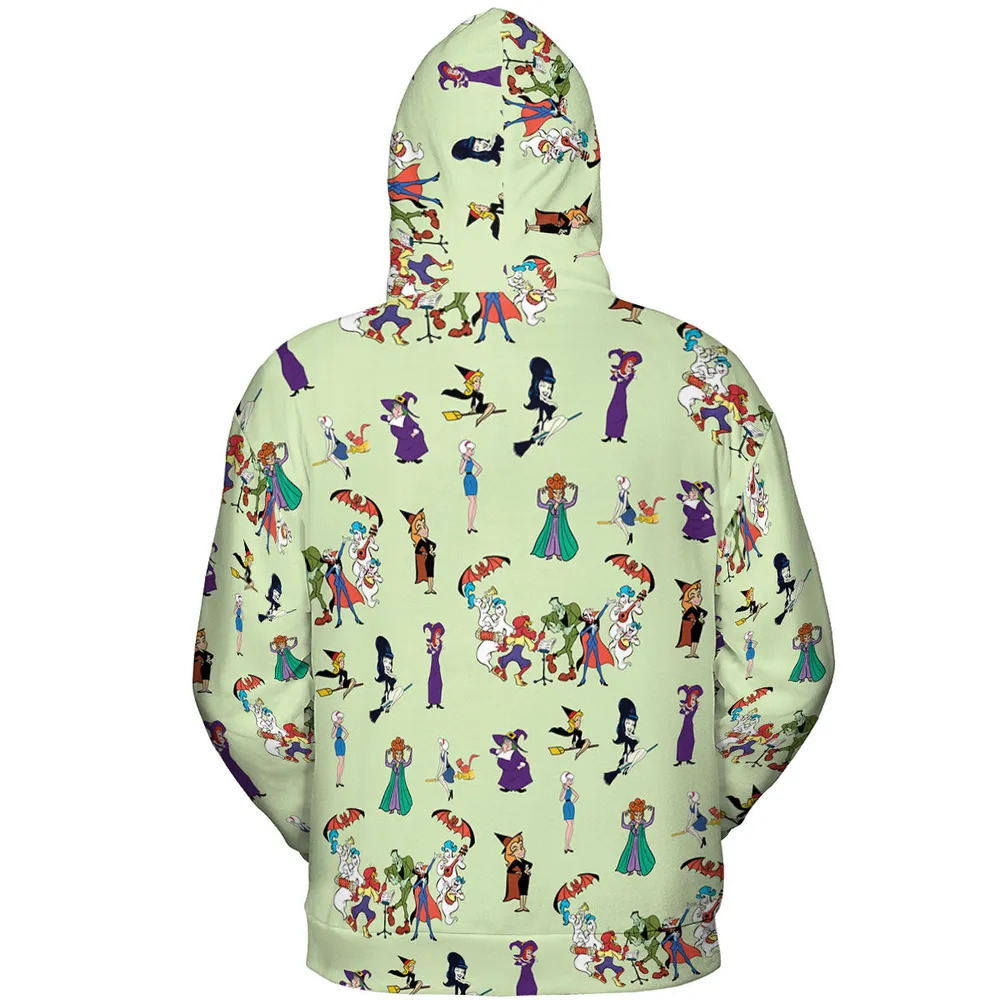 Witches Cartoon Characters All-over Print Hoodie - 5
