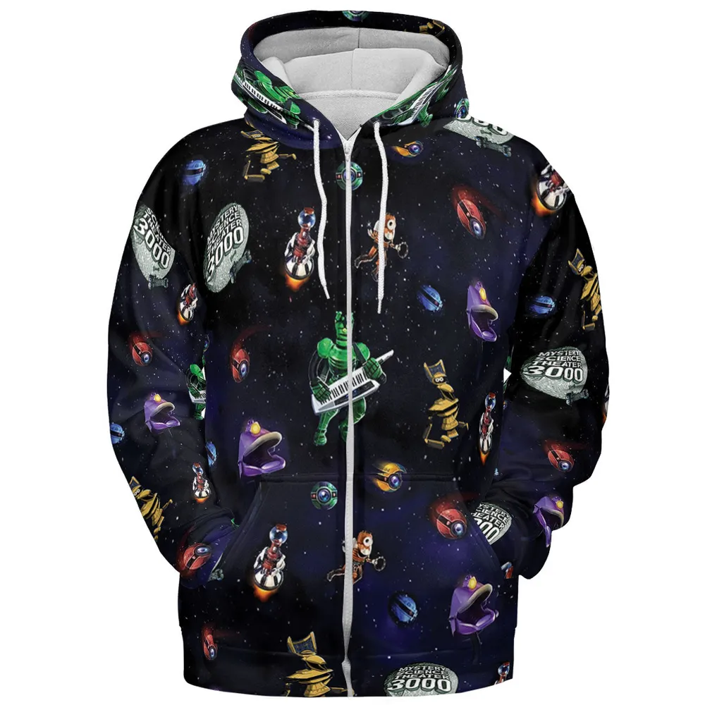 Robot Roll Call MST3K All-over Print Hoodie - 4