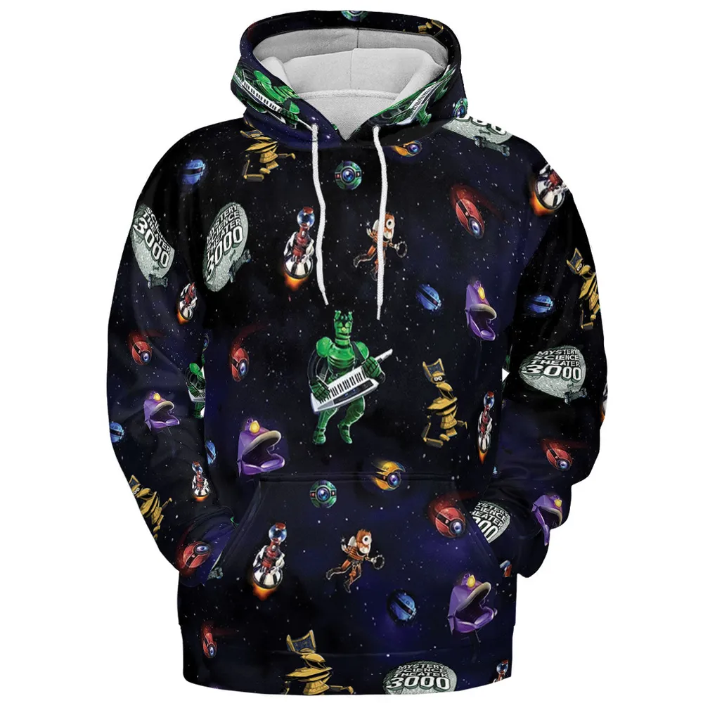 Robot Roll Call MST3K All-over Print Hoodie - 3