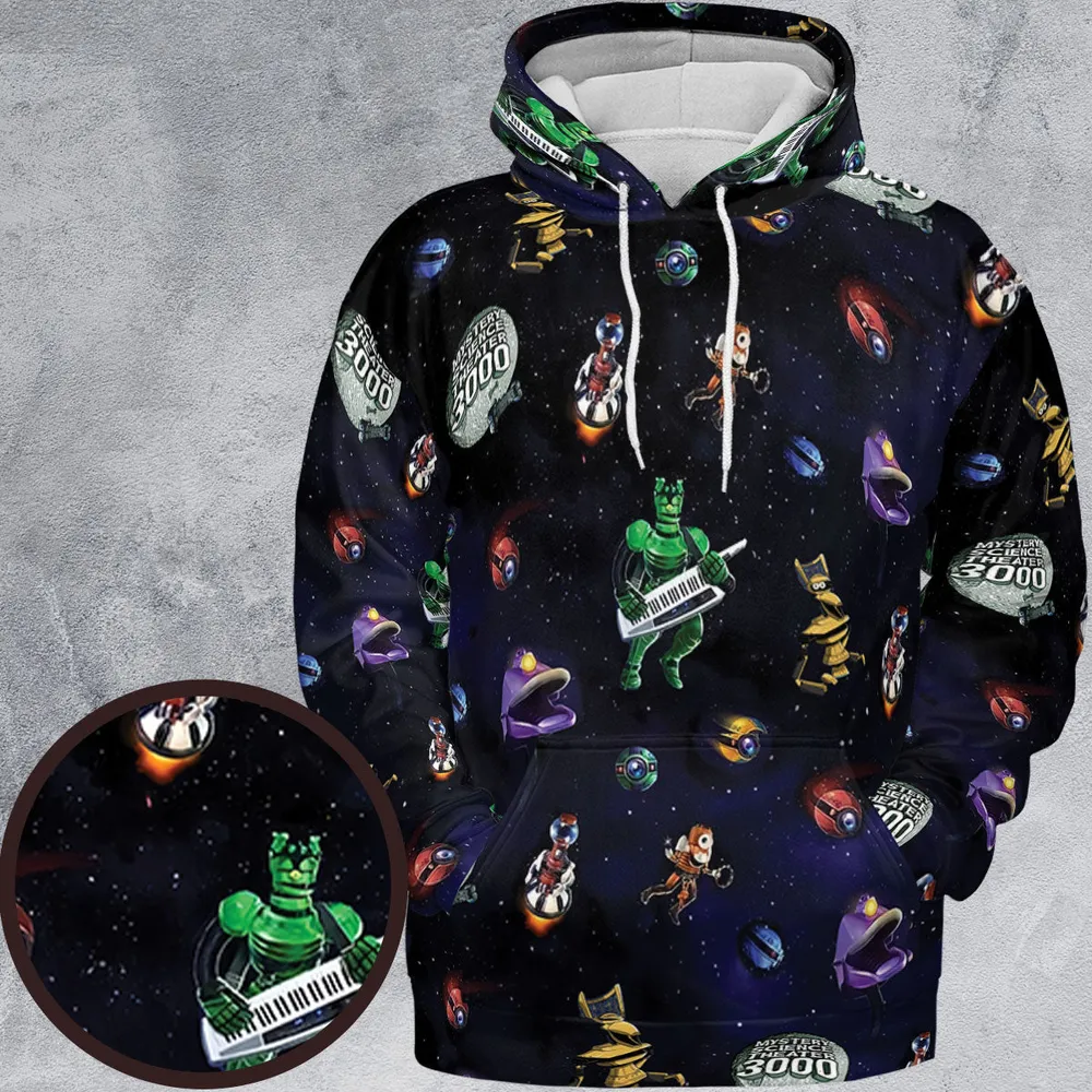 Robot Roll Call MST3K All-over Print Hoodie - 2