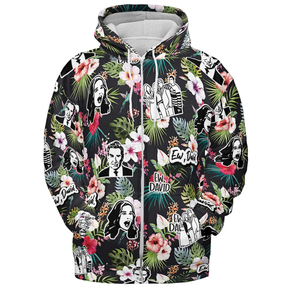Schitts Creek Tropical All-over Print Hoodie - 4
