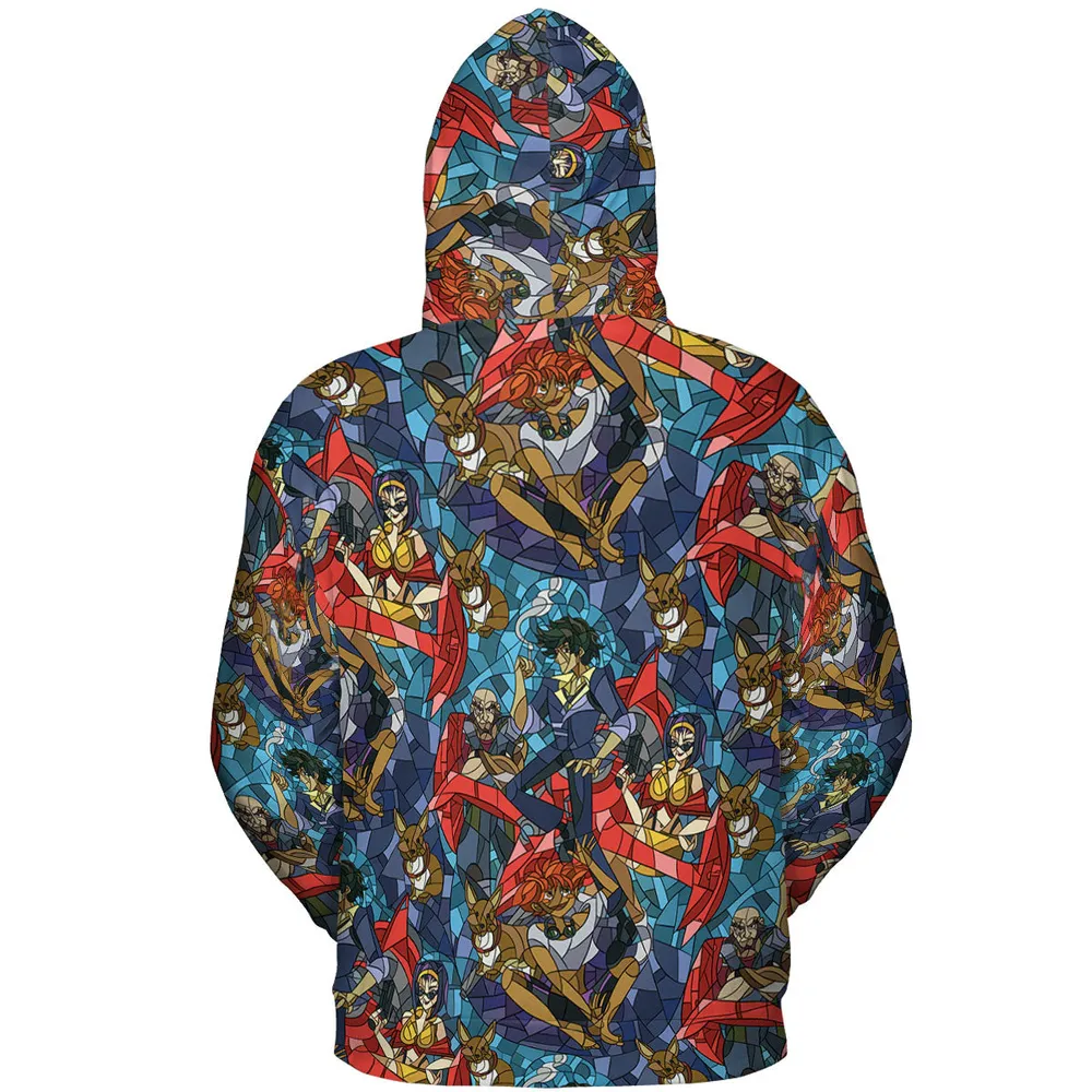 Spike Spiegel Faye Valentine Edward Wong Cowboy Bebop All-over Print Hoodie - 5