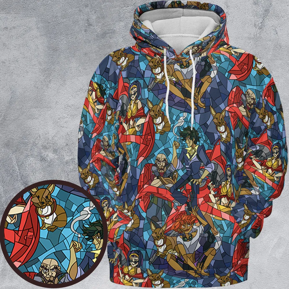 Spike Spiegel Faye Valentine Edward Wong Cowboy Bebop All-over Print Hoodie - 2