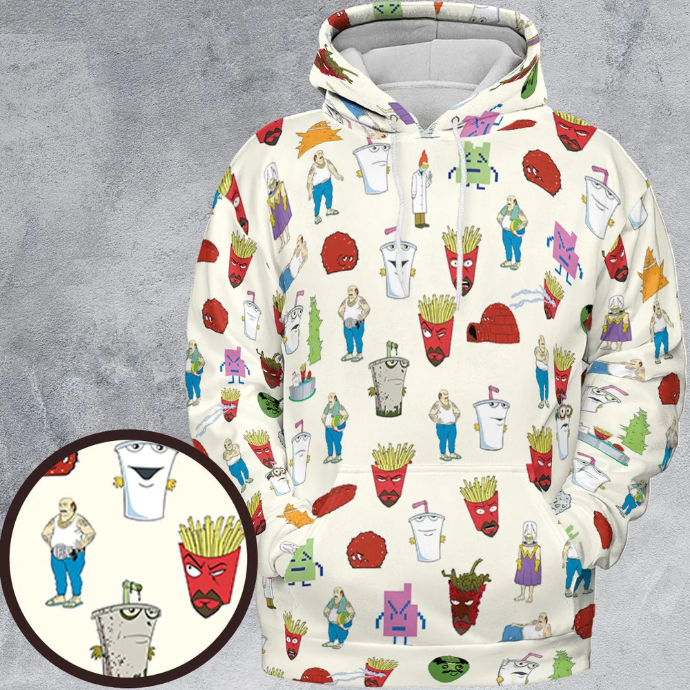 Aqua Teen Style All-over Print Hoodie - 2