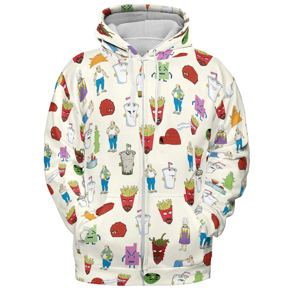 Aqua Teen Style All-over Print Hoodie - 4