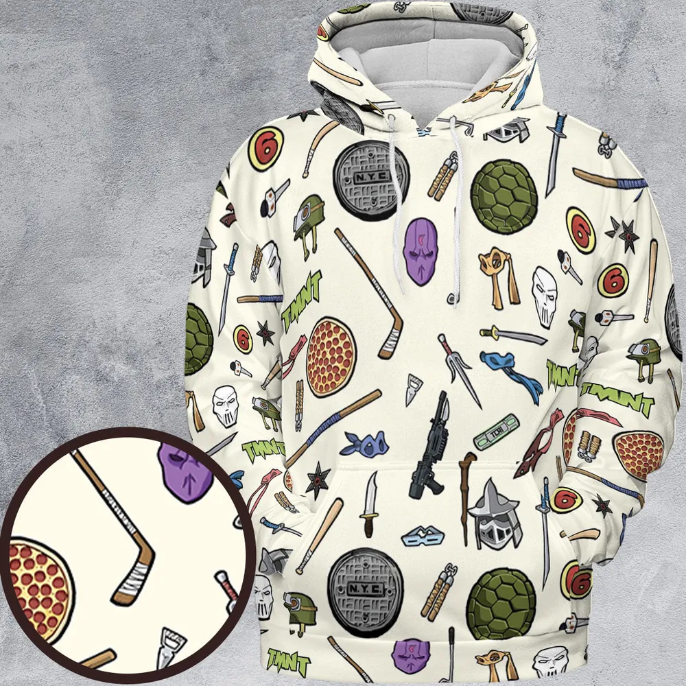 Hero In A Half Shell TMNT All-over Print Hoodie - 2