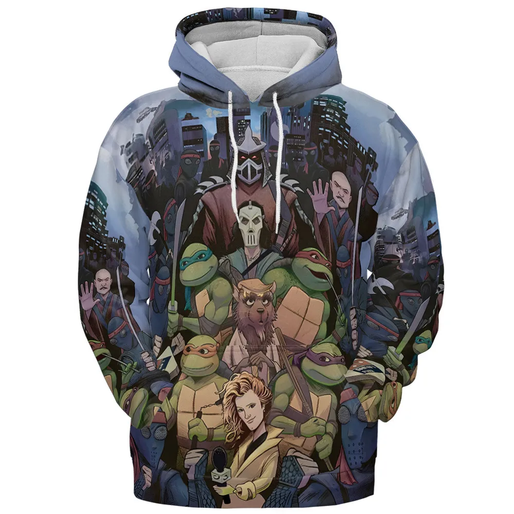 Turtles vs Ninja Teenage Mutant Ninja Turtles All-over Print Hoodie - 3