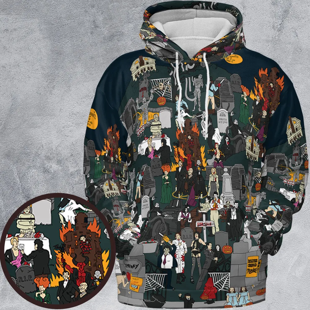 Horror Street All-over Print Hoodie - 2