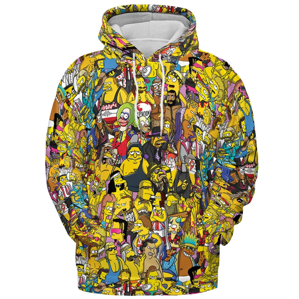 WWF Simpsons All-over Print Hoodie - 3