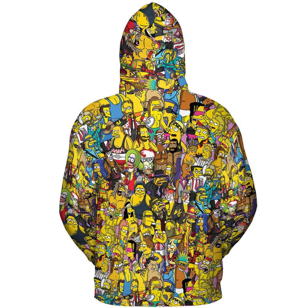 WWF Simpsons All-over Print Hoodie - 5