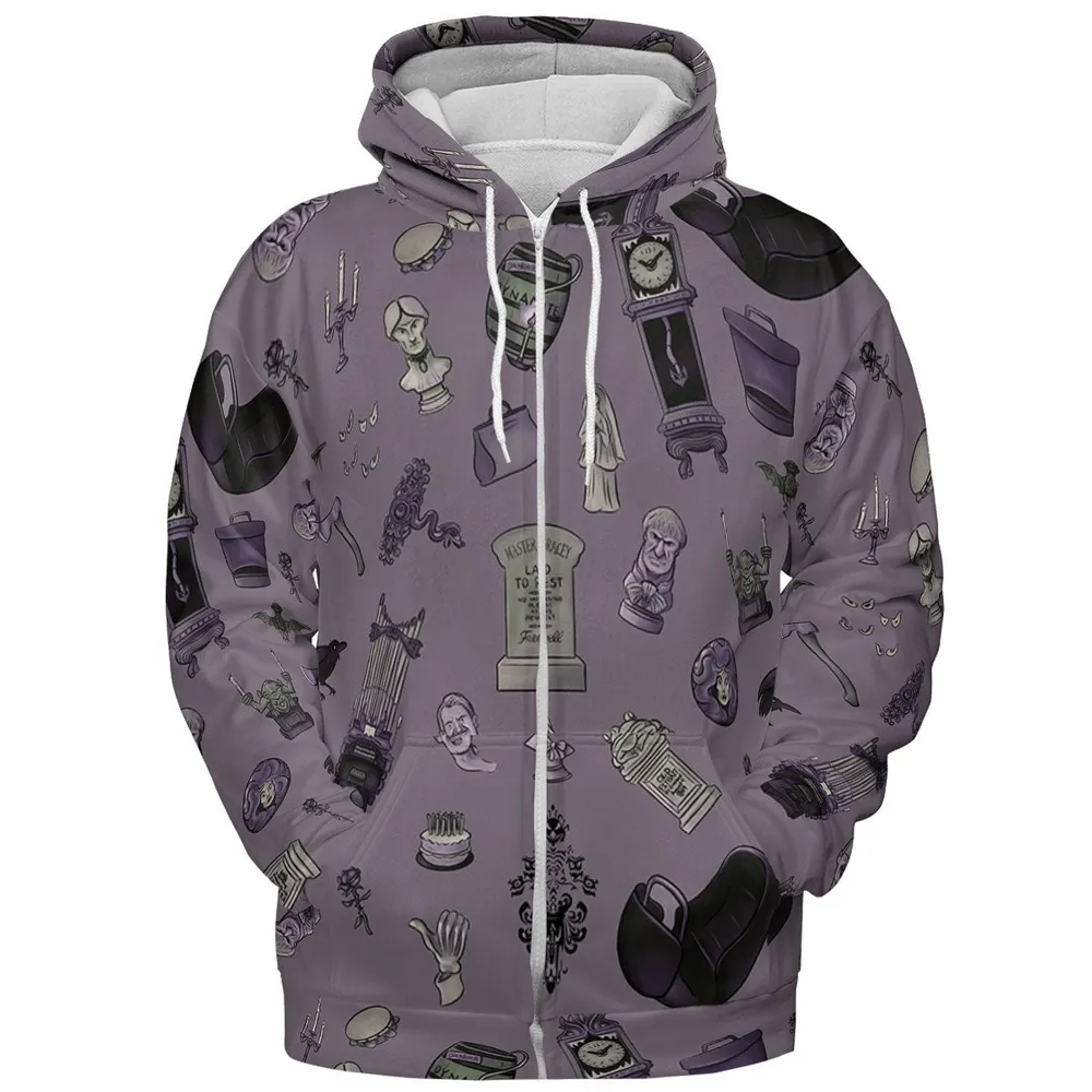 Welcome Foolish Mortals Haunted Mansion All-over Print Hoodie - 4