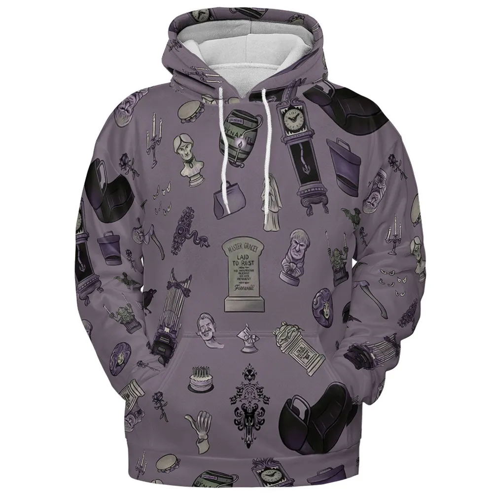 Welcome Foolish Mortals Haunted Mansion All-over Print Hoodie - 3