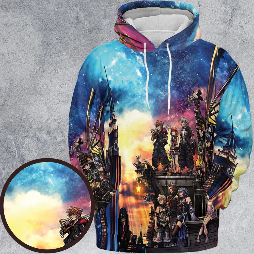 KH3 Kingdom Heart All-over Print Hoodie - 2