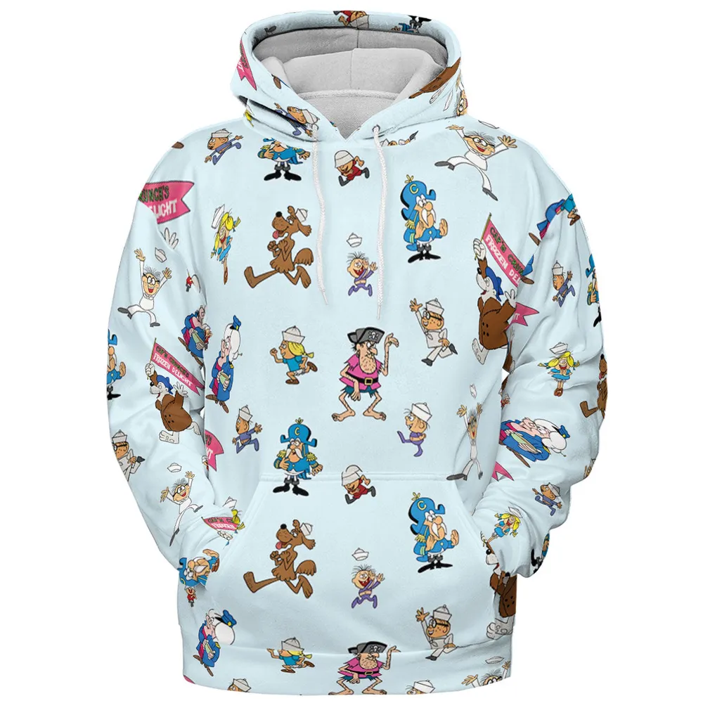 Cereal Cap'n Crunch Characters All-over Print Hoodie - 3