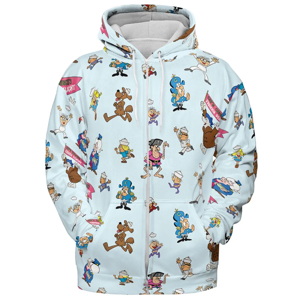Cereal Cap'n Crunch Characters All-over Print Hoodie - 4