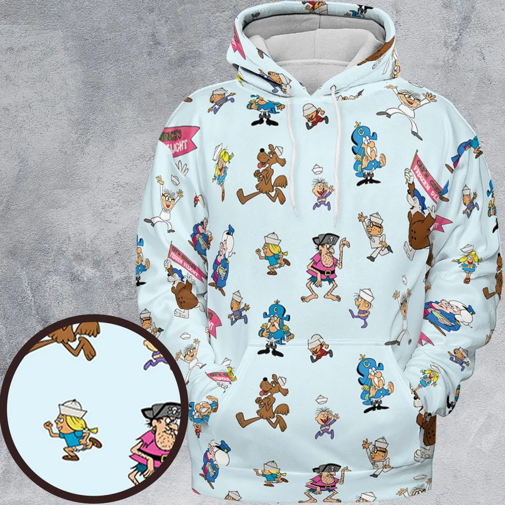 Cereal Cap'n Crunch Characters All-over Print Hoodie - 2