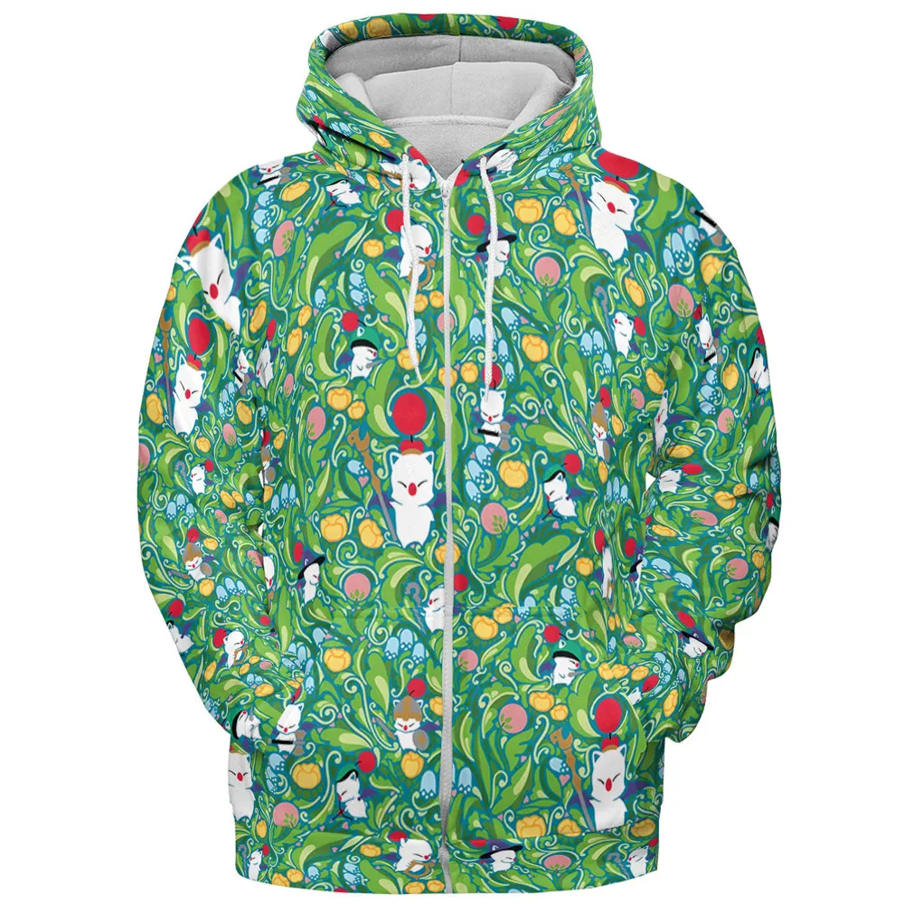 Moogle Final Fantasy All-over Print Hoodie - 4