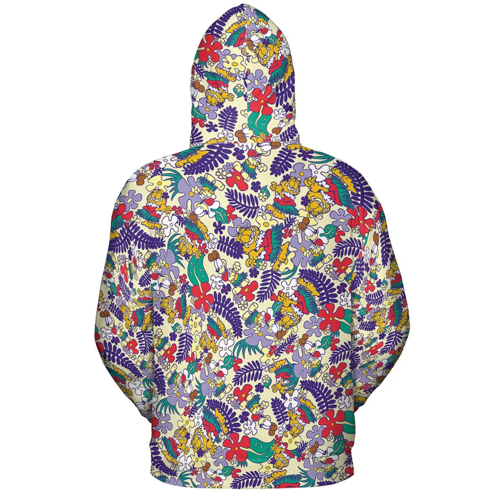 Aloha Garfield And Odie All-over Print Hoodie - 5