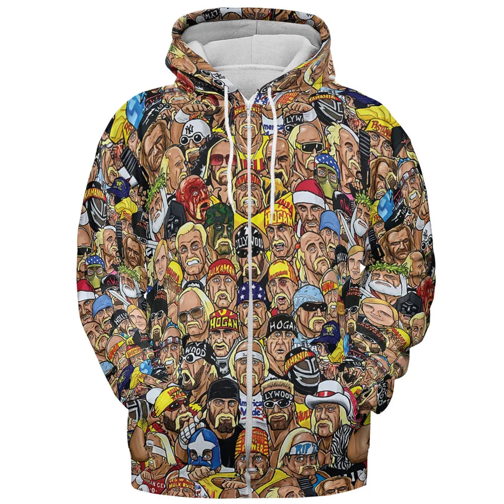 Classic Wrestlers All-over Print Hoodie - 4