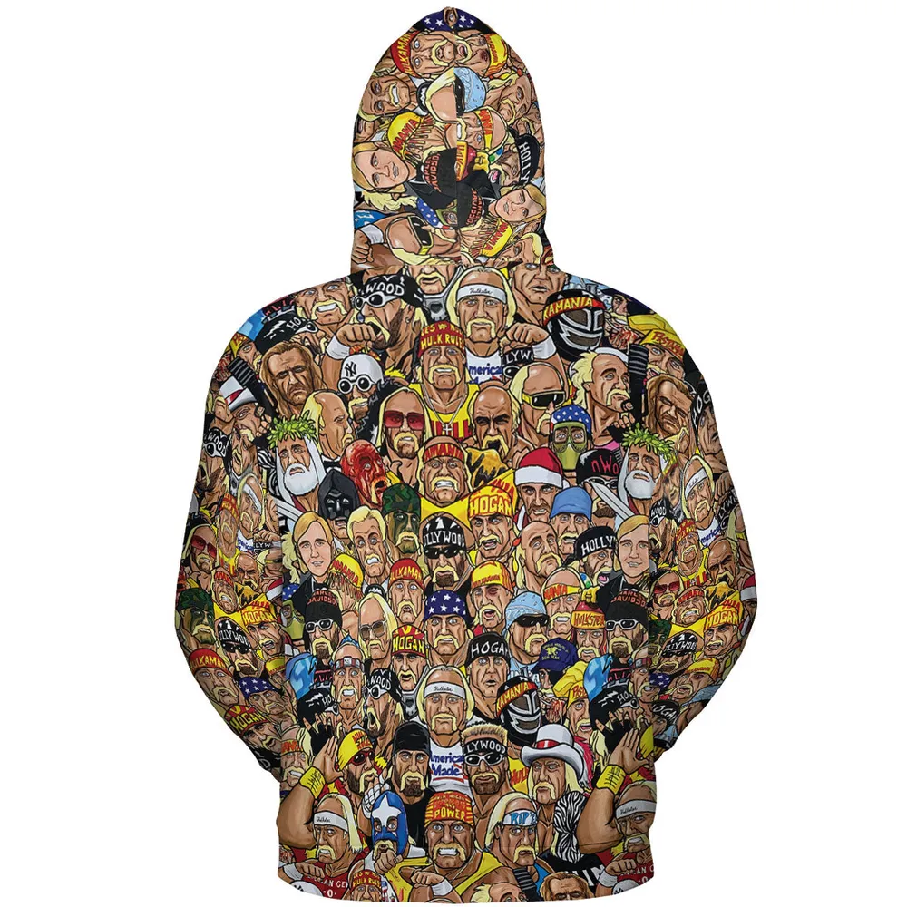 Classic Wrestlers All-over Print Hoodie - 5