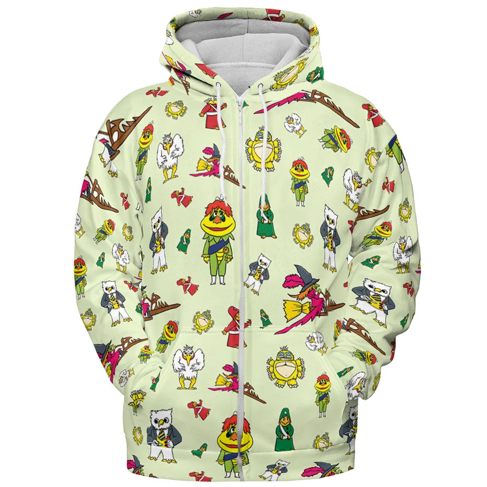 H.R. Pufnstuf Characters Sid and Marty All-over Print Hoodie - 4