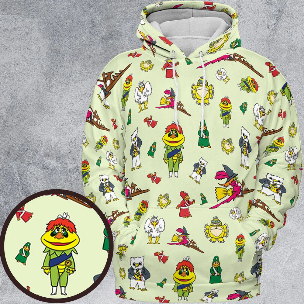 H.R. Pufnstuf Characters Sid and Marty All-over Print Hoodie - 2