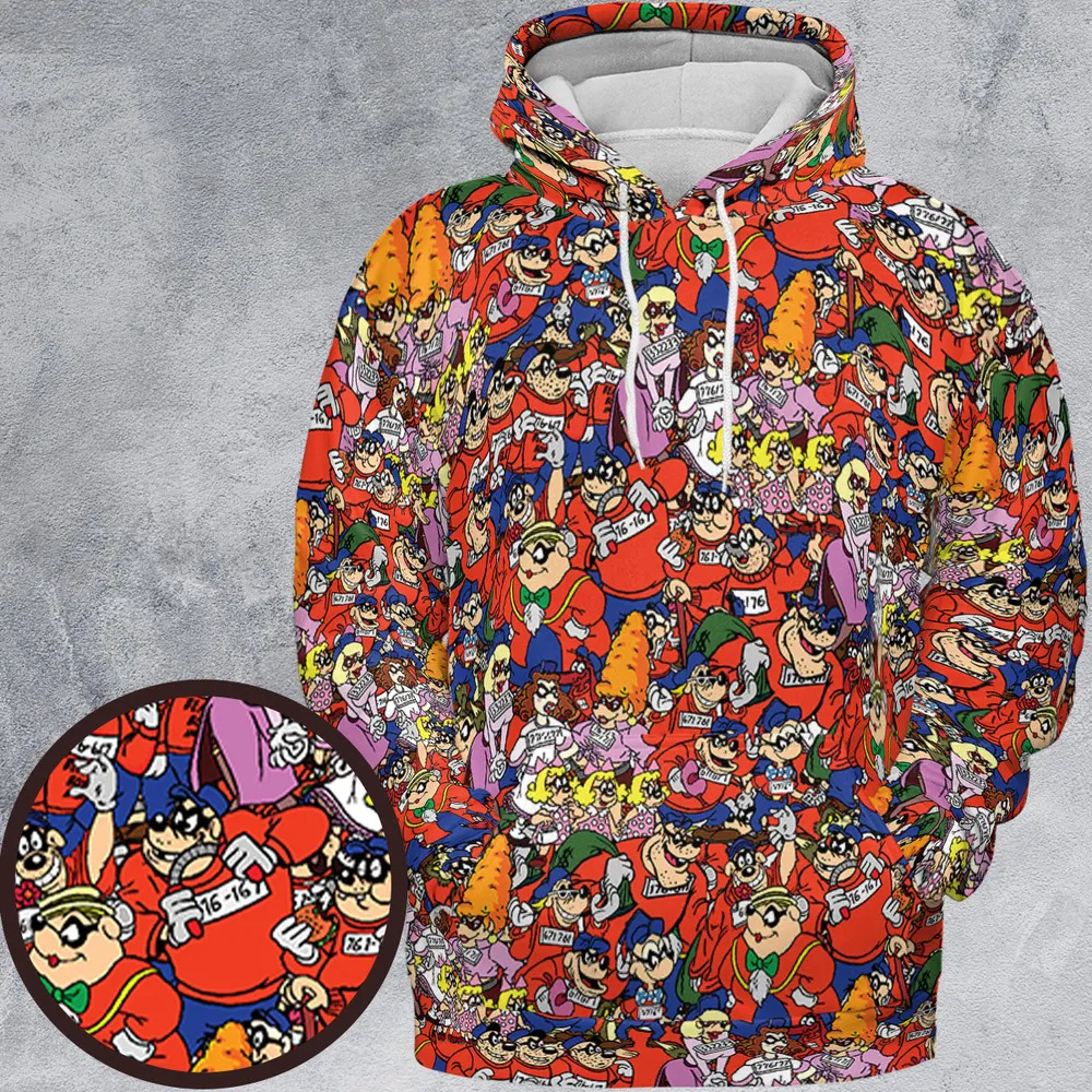 Beagle Boys Patterns All-over Print Hoodie - 2