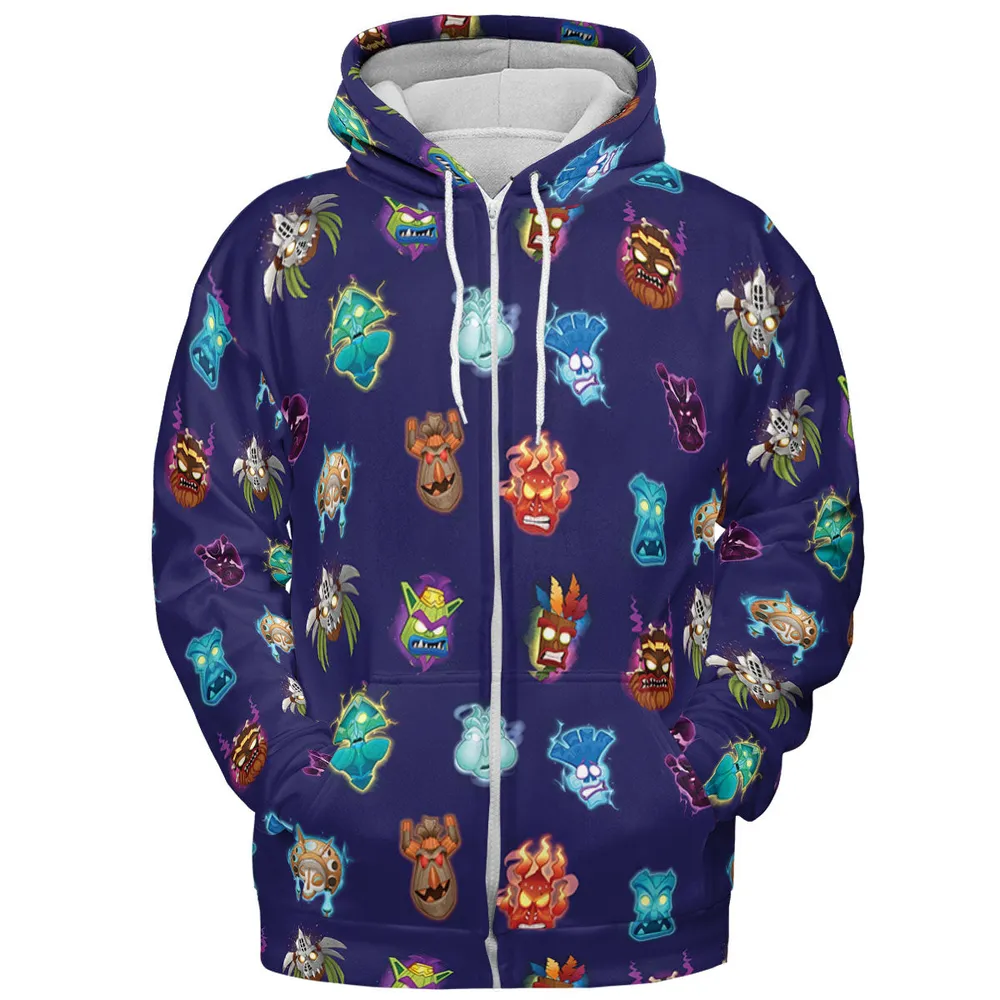 Crash Style Crash Bandicoot All-over Print Hoodie - 4
