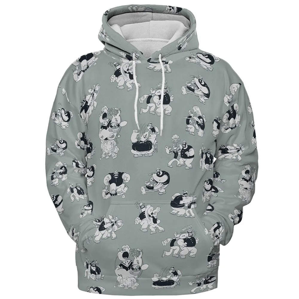 60s Sailors Battle Pattern All-over Print Hoodie - 3