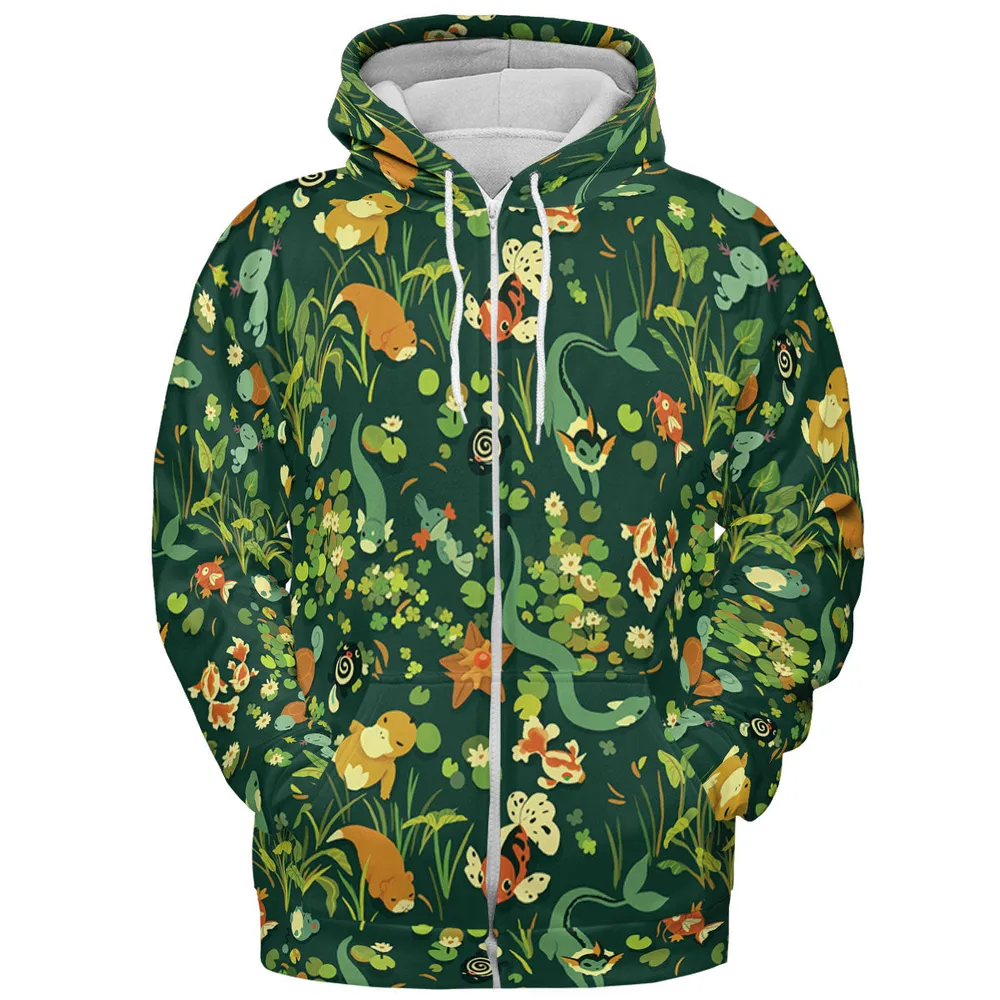 Under Water Type Pokemon All-over Print Hoodie - 4