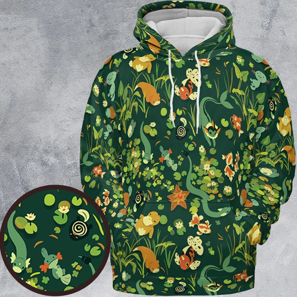 Under Water Type Pokemon All-over Print Hoodie - 2