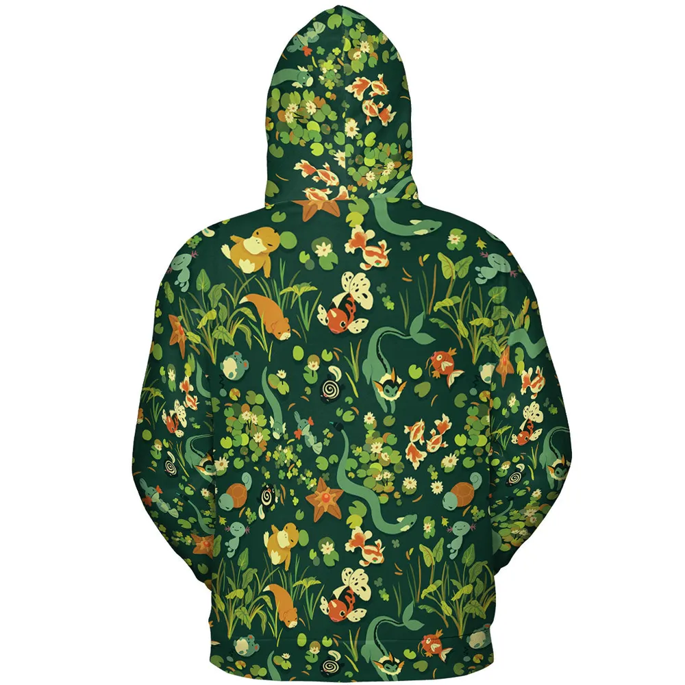 Under Water Type Pokemon All-over Print Hoodie - 5