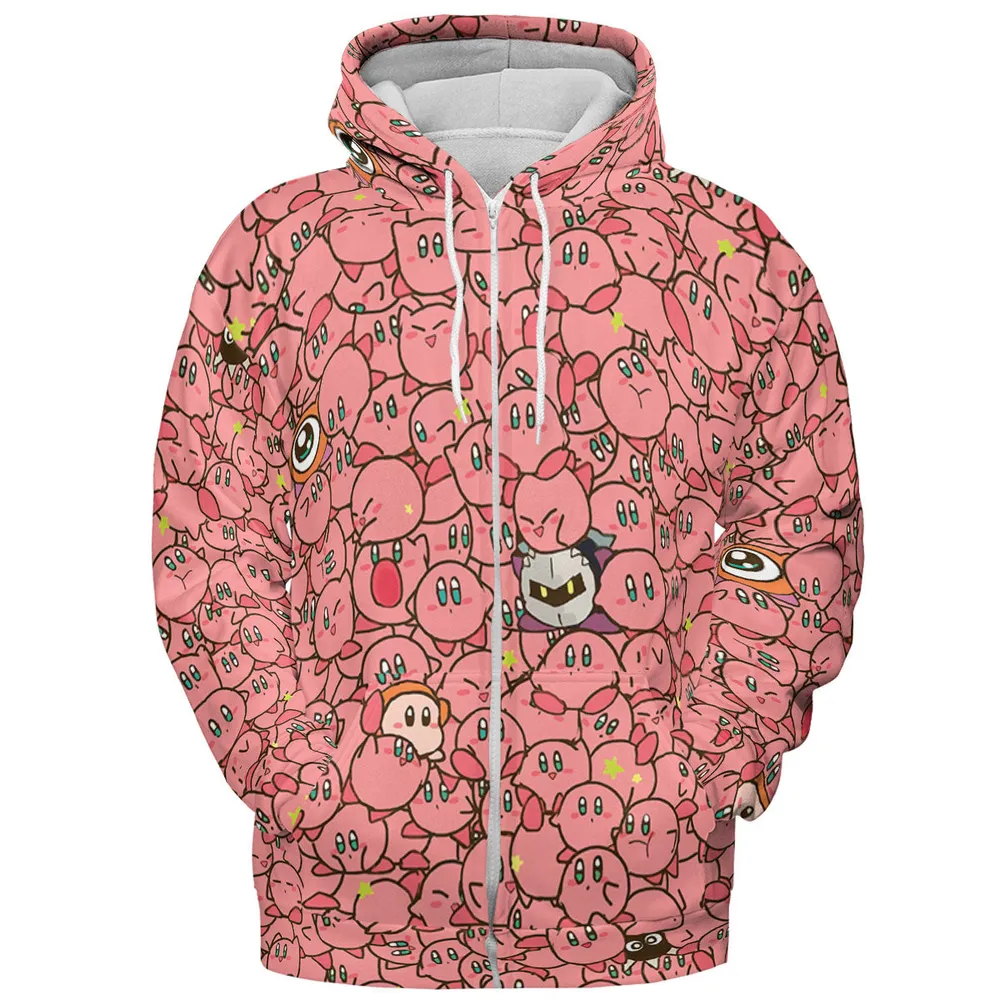Cute Kirby Waddle Doo Bandana Waddle Dee Meta Knight Kirby's Characters All-over Print Hoodie - 4