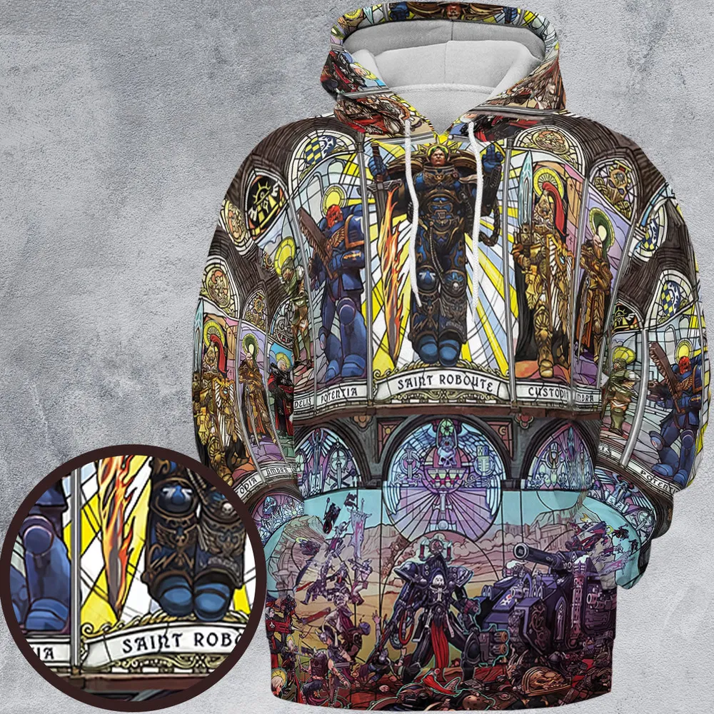 WH40K Library All-over Print Hoodie - 2