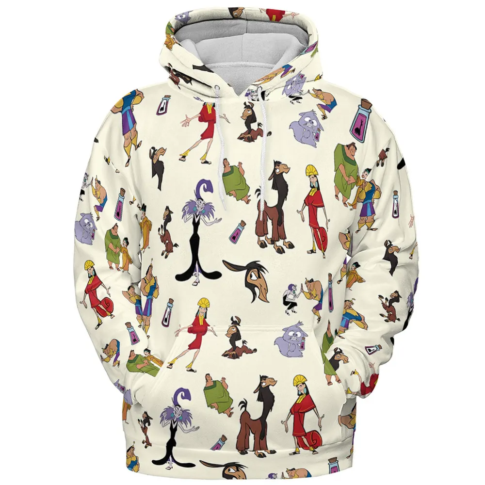 Kuzco and Friends The Emperor's New Groove All-over Print Hoodie - 3