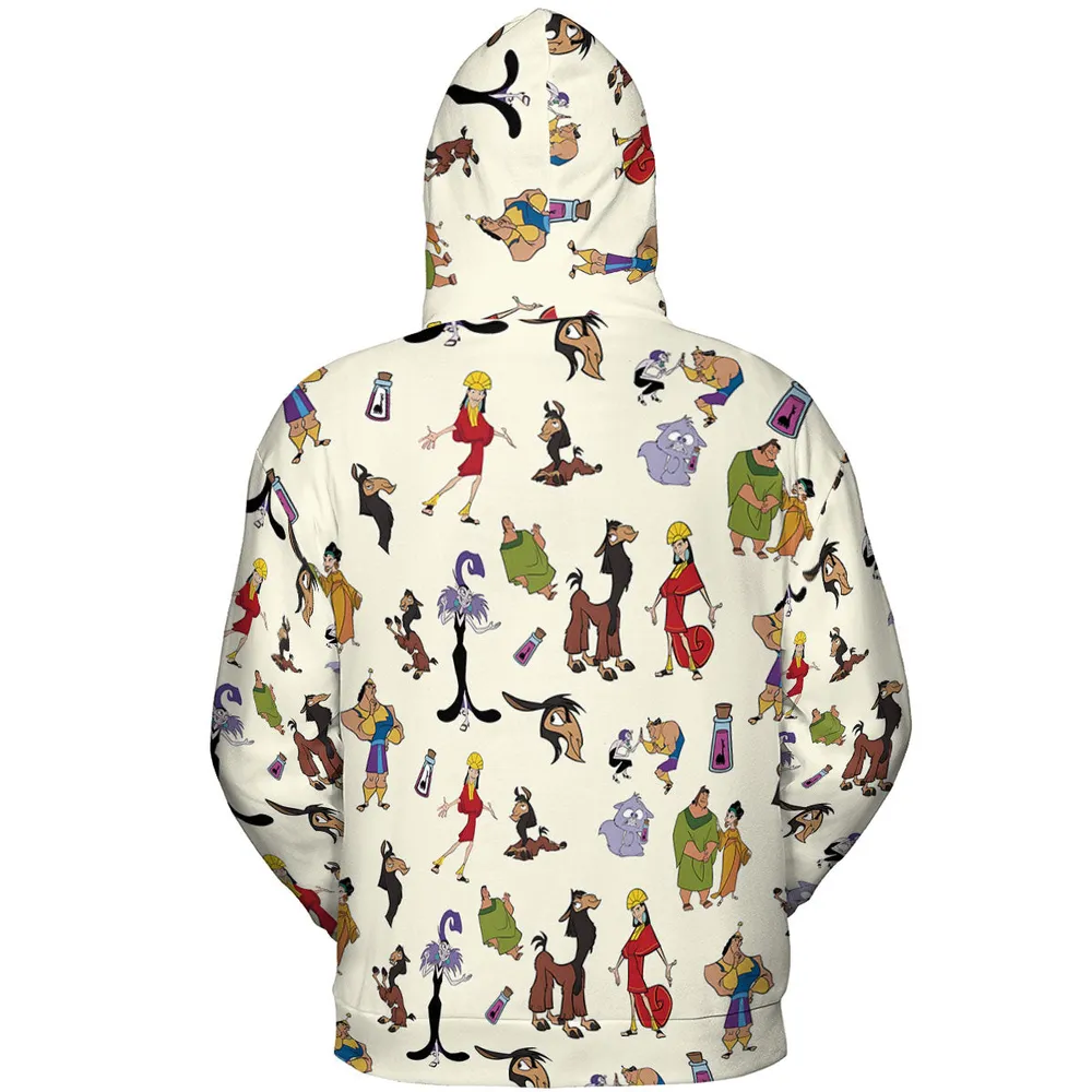 Kuzco and Friends The Emperor's New Groove All-over Print Hoodie - 5
