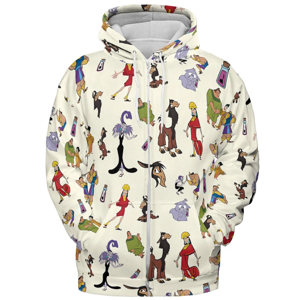 Kuzco and Friends The Emperor's New Groove All-over Print Hoodie - 4