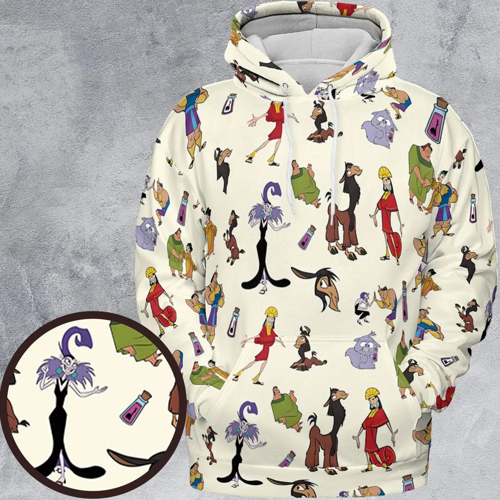 Kuzco and Friends The Emperor's New Groove All-over Print Hoodie - 2