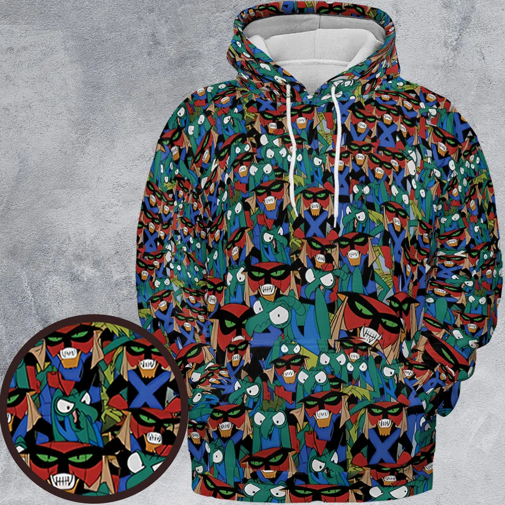 Brak and Zorak Space Ghost Coast to Coast All-over Print Hoodie - 2
